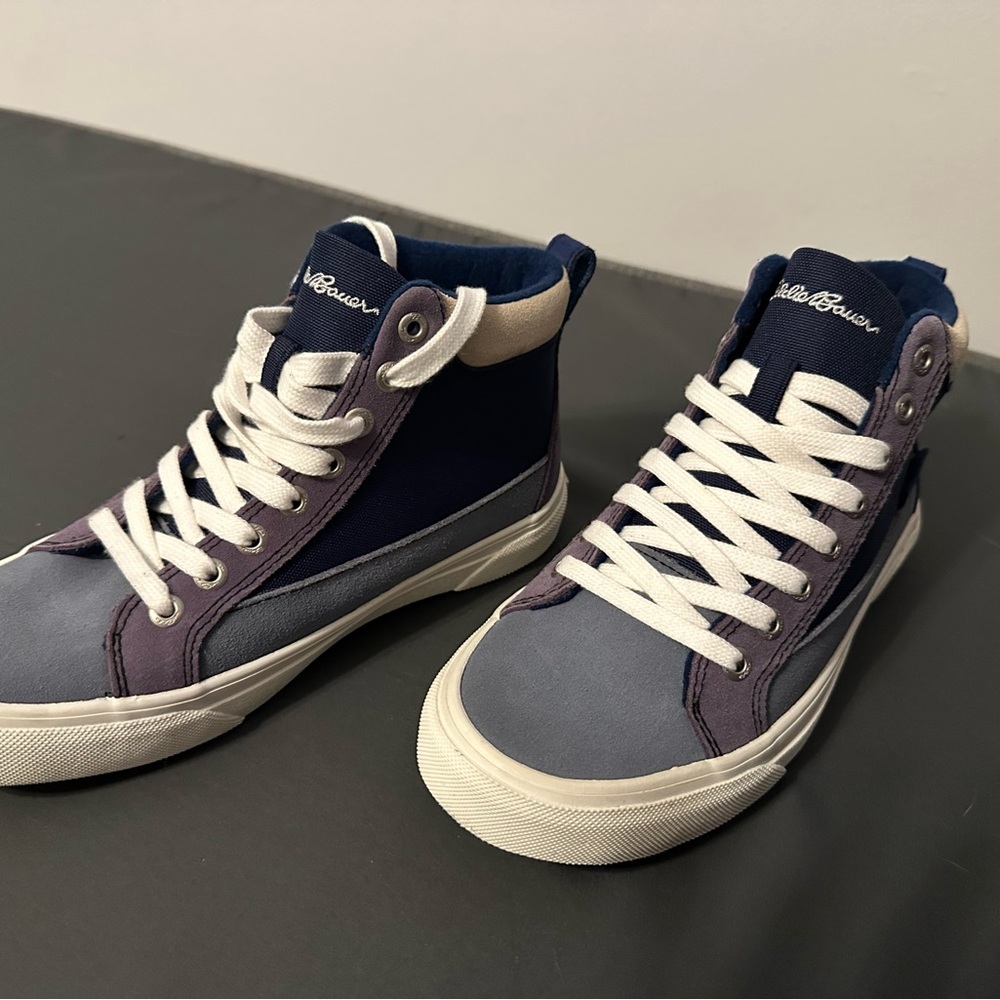 Eddie Bauer Storm Navy & Gray High-Top Sneakers